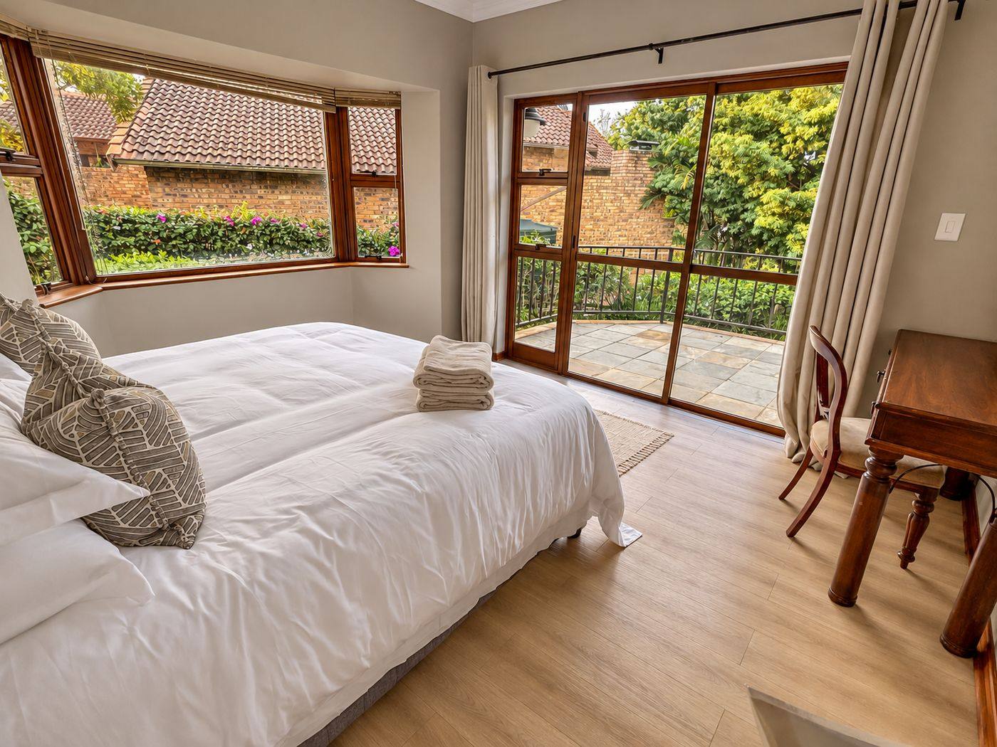 Bedroom three with garden outlook